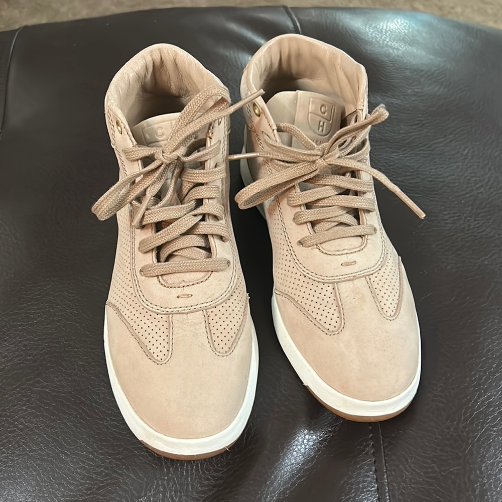 Cole Haan Nude Suede Fashion Sneakers